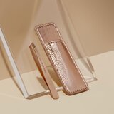 Tweezerman Mini Slant Studio Collection pinceta s kosim vrhom mini s putnom torbicom Rose Gold 2 kom | shoptok.hr