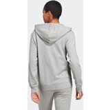 Adidas Sportski gornji dio trenirke 'Essentials Linear French Terry' siva melange / bijela | shoptok.hr