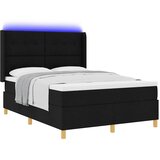  s opruga kutije s LED trakama Crna 140 x 200 cm tkanina | shoptok.hr