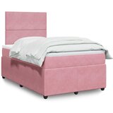Box spring krevet s madracem ružičasti 120 x 200 cm baršunasti | shoptok.hr
