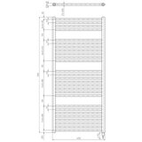 Aqualine kupatilski električni radijator direct-e 400W/230V 132 cm bela | Eponuda.com