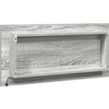  Ogledalo za kupaonicu s LED svjetlom svijetlosiva 80x37 cm | shoptok.hr