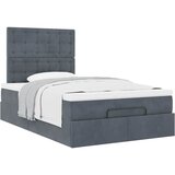  Okvir za krevet s madracima tamnosivi 120x190 cm baršunasti | shoptok.hr