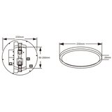 Top Light-LED plafonsko svetlo sa senzorom REVIT LED/9/12/18W/230V 3000/4000/6500K prečnik 23 cm | Eponuda.com