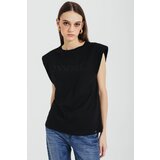 Legendww ženska crna pamučna majica 7301-9368-06 Cene