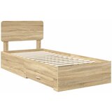  Krevetna konstrukcija s ladicama Sonoma hrast 90 x 190 cm | shoptok.hr
