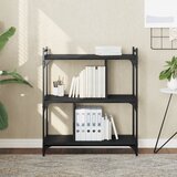  Regal za knjige s 3 razine crni 76x32x88 cm konstruirano drvo | shoptok.hr
