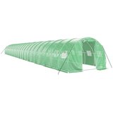  Staklenik s čeličnim okvirom zeleni 72 m² 24 x 3 x 2 m | shoptok.hr