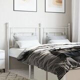Maison Chic kovinsko posteljno vzglavje - vzglavna omarica - nočna omarica belo 160 cm, (21704560) | Shoptok.si