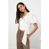 Trendyol Ženska bluza Volan Detailed crna | siva | ePonuda.com
