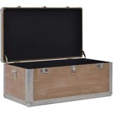  Kutija za pohranu od masivne jelovine 91 x 52 x 40 cm smeđa | Eponuda.com