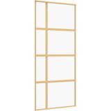  Klizna vrata zlatna 90 x 205 cm prozirno staklo ESG i aluminij | Eponuda.com