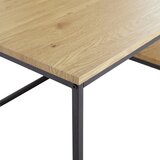 MID.YOU klubska miza, črna, barve hrasta | Shoptok.si