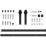  Klizna vrata Prirodna i crna 73 5 x 211 cm Masivna borovina - Prirodna i crna 73 5 x 211 cm 183 cm | shoptok.hr