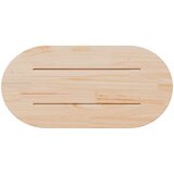  Ploča za stol bijela 80x40x2,5 cm od masivne borovine ovalna | shoptok.hr