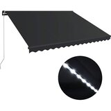 Tenda na ručno uvlačenje s LED svjetlima 450 x 300 cm antracit | Eponuda.ba