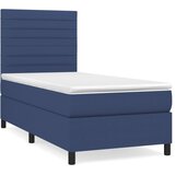  s oprugama i madracem plavi 90 x 190 cm od tkanine | shoptok.hr