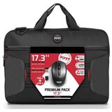  Torb za laptop PORT PREMIUM + WiFi Miš 17.3” Crna | Eponuda.ba