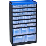 eurokraft pro Skladišče za majhne dele VARIOPLUS PRO, VxŠxG 525 x 300 x 135 mm, 30 predalov, 30 ločilnih nastavkov | Shoptok.si