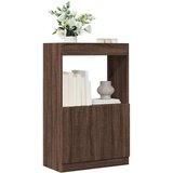 vidaXL Visoka omara rjavi hrast 63x33x100 cm inženirski les | Shoptok.si