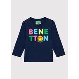United Colors Of Benetton Bluza 3096C15E3 Mornarsko modra Regular Fit | Shoptok.si