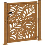  Vrtna vrata 100x100 cm Čelik otporan na vremenske uvjete Valoviti dizajn | Eponuda.com