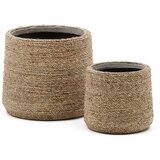 Kave Home Podstavki za cvetlične lonce v kompletu 2 ks iz cementa ø 24 cm Sigal – u