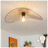  Brilagi - LED plafonski luster CERIA WIRE 1xE27/40W/230V 40x56 cm bronza/hrast | Eponuda.com