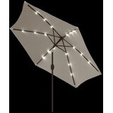  LED konzolni vrtni suncobran 3 m pješčano bijeli | shoptok.hr