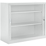eurokraft pro Omara z rolojem, ŠxG 1200 x 450 mm, višina 1050 mm, svetlo siva | Shoptok.si