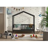 Vipack Antracitno siva otroška postelja iz masivnega bora 70x140 cm DALLAS – | Shoptok.si