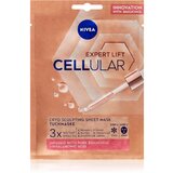 Nivea Hyaluron Cellular Filler 10 Minutes Sheet Mask maska za zapolnitev gub in učvrstitev obraza 1 ks za ženske Cene