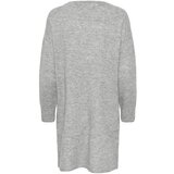 Pieces Pletena obleka 'JULIANA' svetlo siva | Shoptok.si