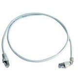 Telegärtner Patchkabel S/FTP 6A, sivo, 0,5m, 1x90-stopinj, 100008010, (20786943) | Shoptok.si