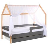 Golden Krevet za decu kućica sa fiokom Domek Sivi, 160x80 | ePonuda.com