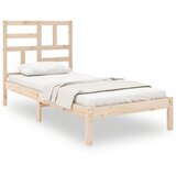 Maison Chic Posteljni okvir - Enojna postelja - Postelja za odrasle trden les 75x190 cm-J15486, (21764176) Cene