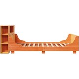  Posteljni okvir brez vzmetnice vošč. rjav 150x200 cm borovina | Shoptok.si