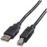 Roline USB kabel USB 2.0 USB-A vtič\, USB-B vtič 1.80 m črna zaščiten 11.02.8818, (20417031) | Shoptok.si