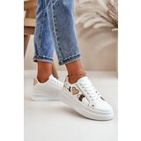 Boto Women's Platform Sneakers With Decorative Writing White Orlian | Shoptok.si