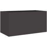Maison Chic Cvetlično korito - Cvetlični Lonec črno 62x30x29 cm jeklo, (21790599) Cene