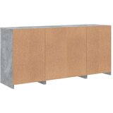 Komoda z LED lučkami betonsko siva 142,5x37x67 cm | Shoptok.si