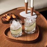 LIND DNA Dekorativna lesena škatla za shranjevanje v naravni barvi 26x23x3 cm Curve L – | Shoptok.si