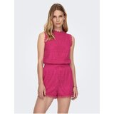 Only Dark pink women's top with lace Evie - Women Cene