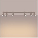Sollux Smeđe-sivi metalni reflektor 6,5x117 cm Gleam – | shoptok.hr