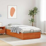  Otomanski krevet Vosak Smeđa 90 x 190 cm Masivna borovina | shoptok.hr