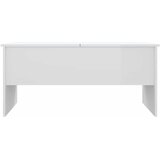  Stolić za kavu sjajni bijeli 102x50,5x46,5 cm konstruirano drvo | Shoptok.si