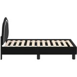  Okvir kreveta za malu djecu s naslonom Crna 70 x 140 cm Baršun | shoptok.hr