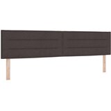Box Vzmetnica na podnožju z vzmetnico Temno rjava 200x200 cm Tkanina, (22083302) | Shoptok.si