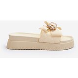 Boto Women's Beige Slippers with Bow and Bear Katterina | ePonuda.com