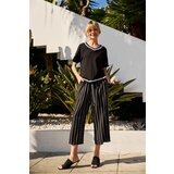 Marisse Black Striped Culottes | ePonuda.com